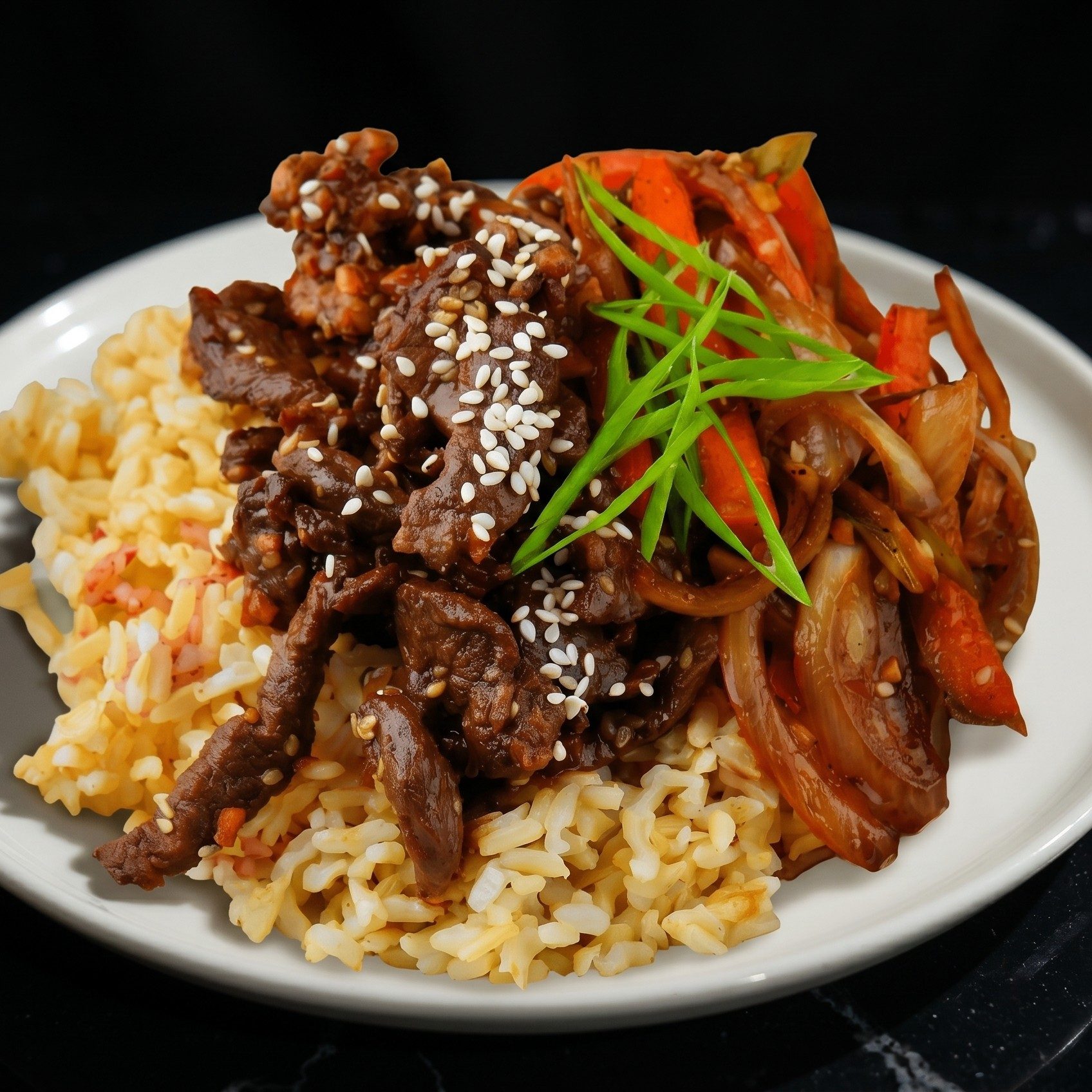 Steak Teriyaki.