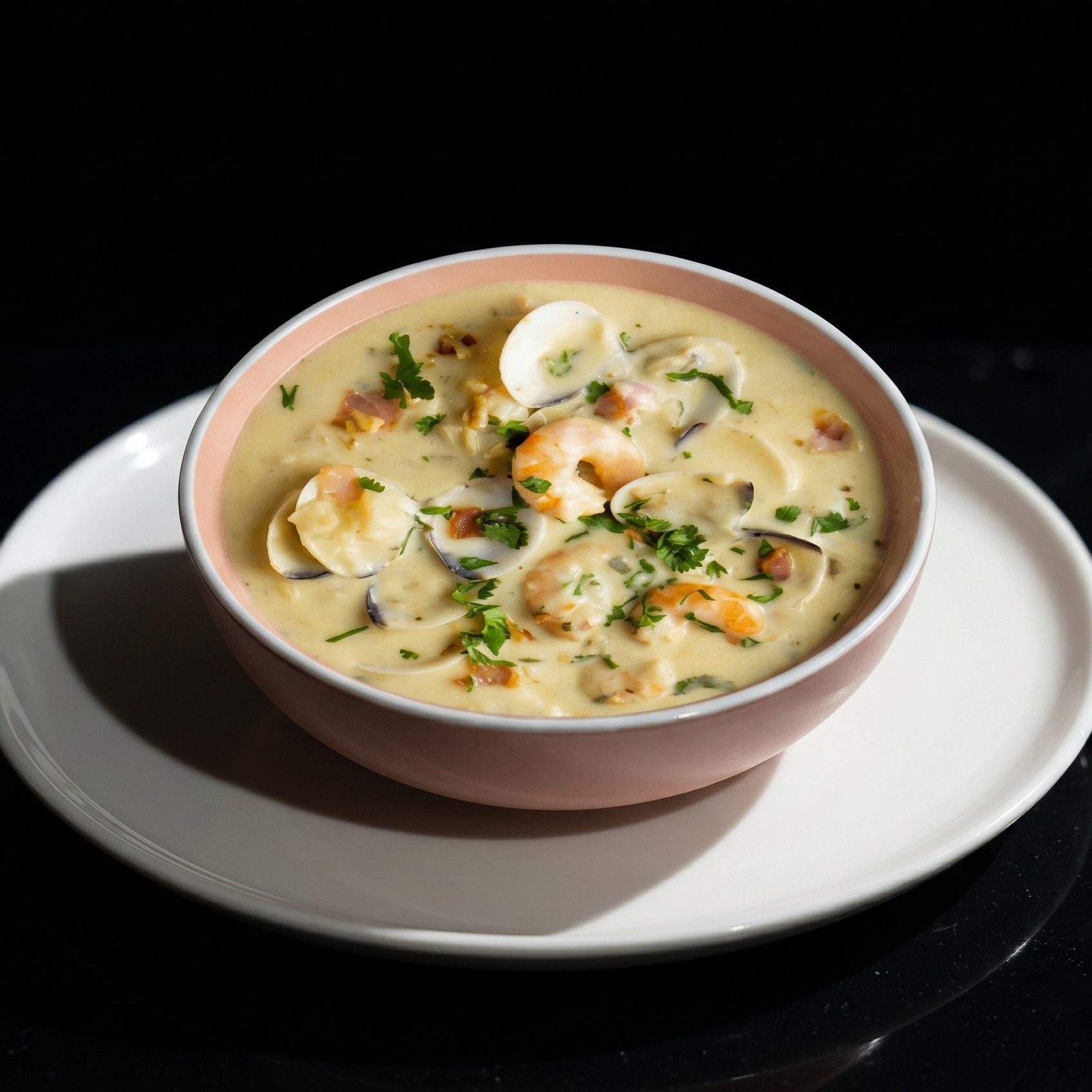 Clam Chowder Soup.